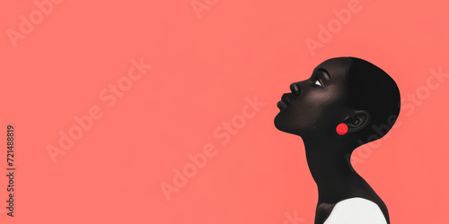 Woman illustration celebrating her vivacity, beauty, strength, diversity and self love