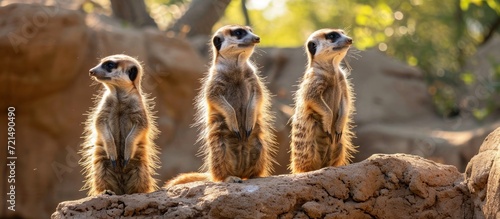 Mesmerizing Meerkats: A Captivating Glimpse into Zoo Life with Playful Meerkats, Zoo-Style