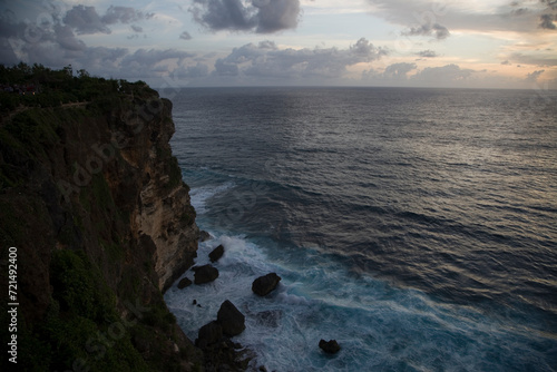 Indonesia Irian Jaya landscape on a cloudy autumn day