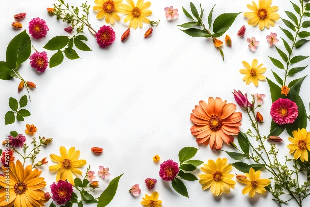 frame of flowers frame of flowers