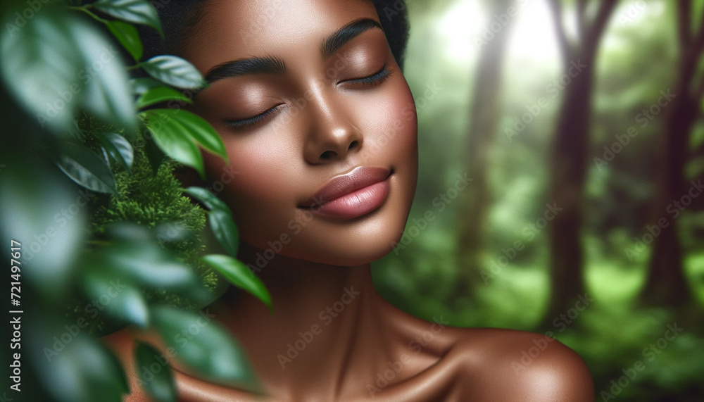 portrait of woman with beautiful skin, skincare, generative AI portrait of woman with beautiful skin, skincare, generative AI