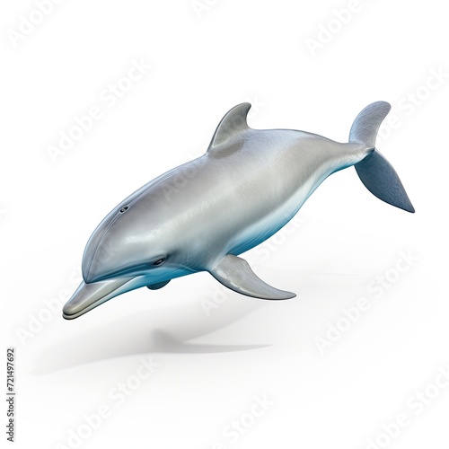 Photo of Irrawaddy Dolphin isolated on white background