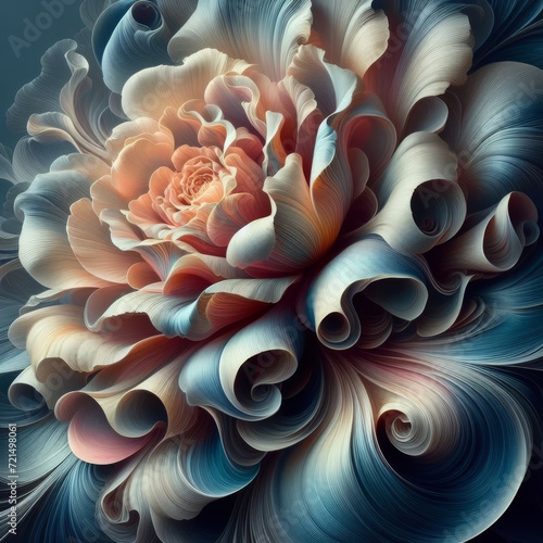 abstract fractal background with circles