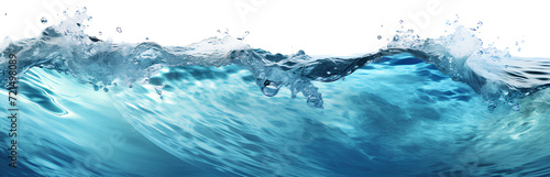 Sea water surface cut out, transparent background, PNG.
 photo