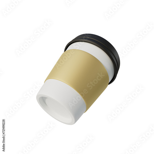 Icono 3d de café para ilustrar presentaciones. (ID: 721498228)