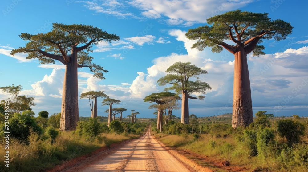 Group of baobab trees, Madagascar