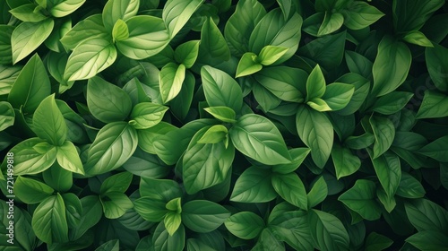 Floral natural ground decorated bunch of light green fresh leaves