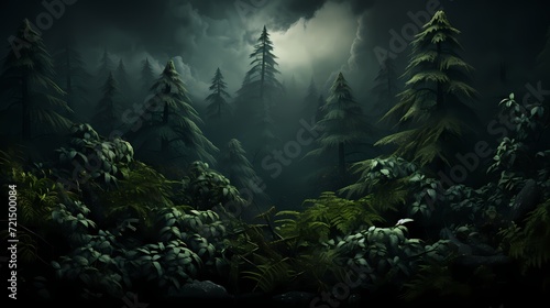 A deep forest green solid color background