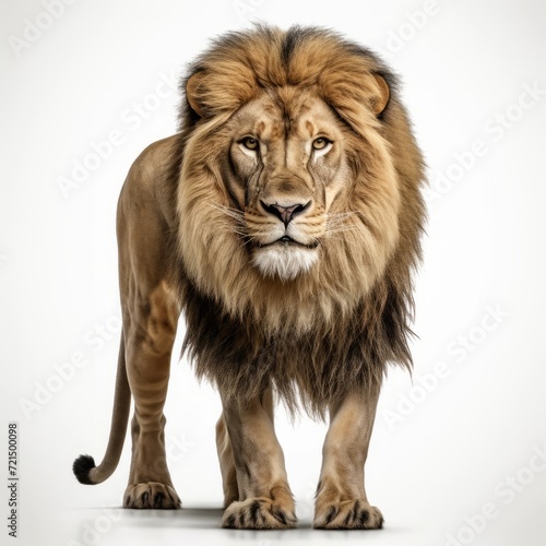Lion on a white background