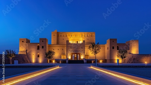 The majestic Salwa Palace, a part of the At-Turaif UNESCO World Heritage site in Diriyah, Saudi Arabia photo