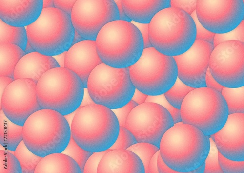 Abstract background with balls, spherical background 