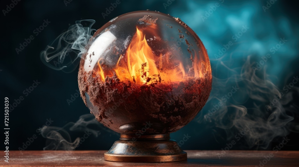 Global warming copy space 3D photo UHD Wallpaper Global warming copy space 3D photo UHD Wallpaper