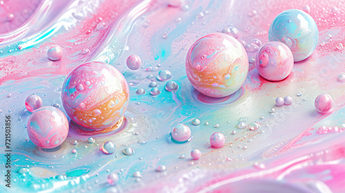 Abstract Spheres Background