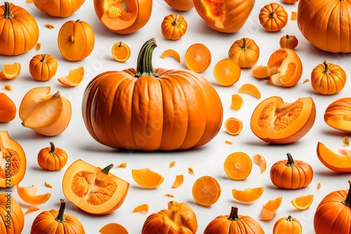 halloween pumpkin seamless pattern