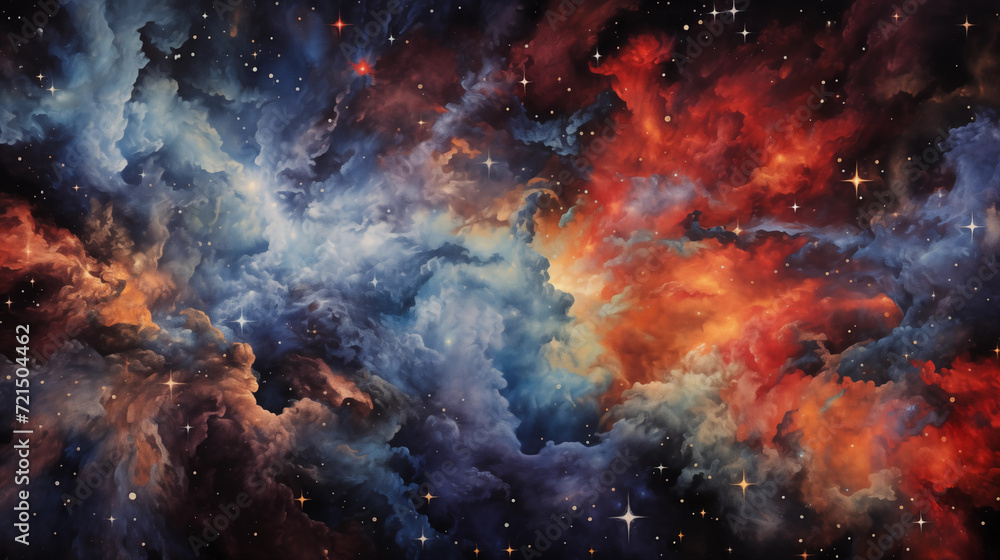 Nebulaic formations creating a cosmic dreamscape of wonder and awe, a cosmic tapestry
