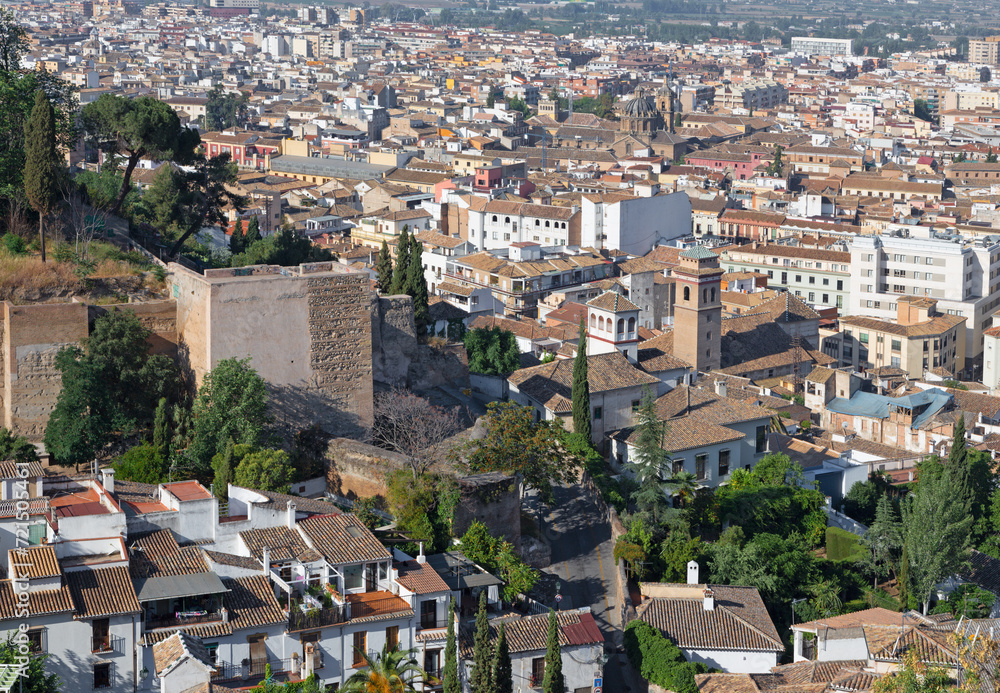 Granada - The outlook over the town
