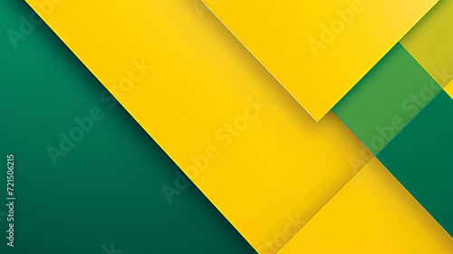 Yellow & verdant green abstract shape background vector presentation design. PowerPoint and Business background.