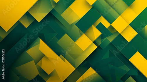 Yellow & verdant green geometric background vector presentation design. Abstract PowerPoint and Business background.