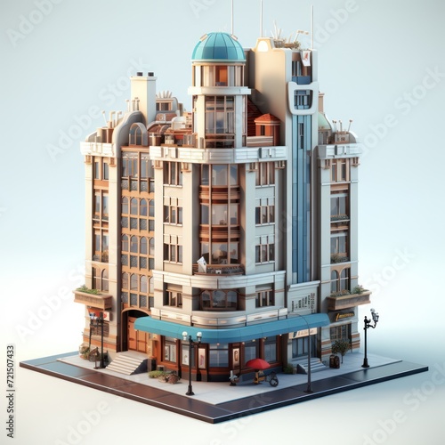 3d model of a building, 3D rendering 3D image render building architecture