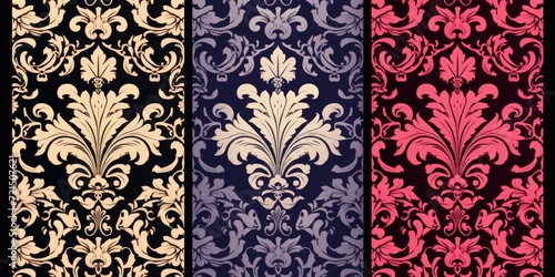 A collection of four different colored wallpapers. Perfect for adding a pop of color to any room or project