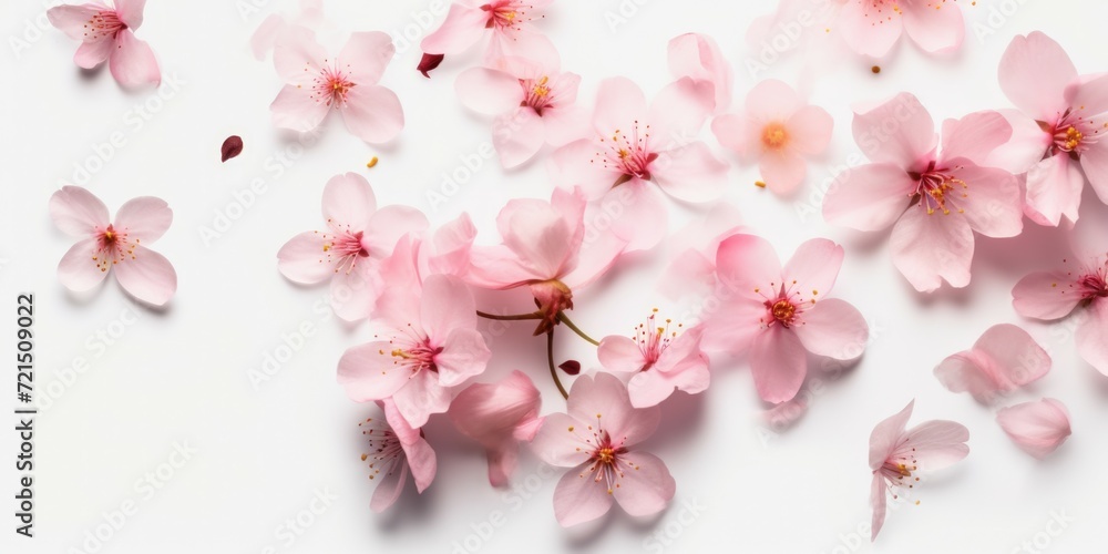 A beautiful bunch of pink flowers placed on a clean white surface. Perfect for adding a touch of elegance and freshness to any project A beautiful bunch of pink flowers placed on a clean white surface. Perfect for adding a touch of elegance and freshness to any project