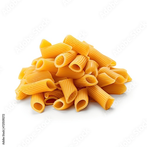 Photo of Italian pasta isolated on white background