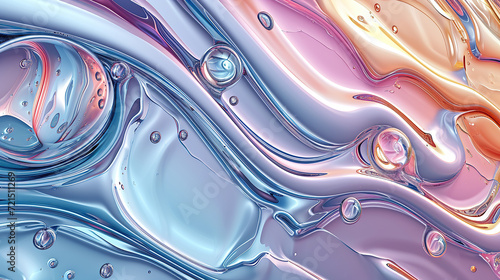 Metallic Swirls Background