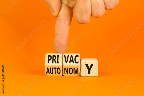 Fotografia Privacy or autonomy symbol