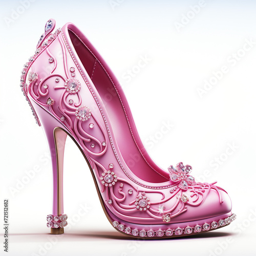 pink hight heels clipart сreated with Generative Ai