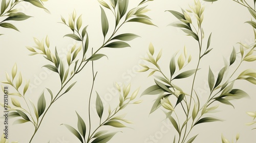 Abstract botanical art background vector UHD Wallpaper