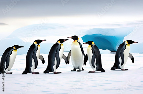 Adelie penguin colony of Cape Adare. photo