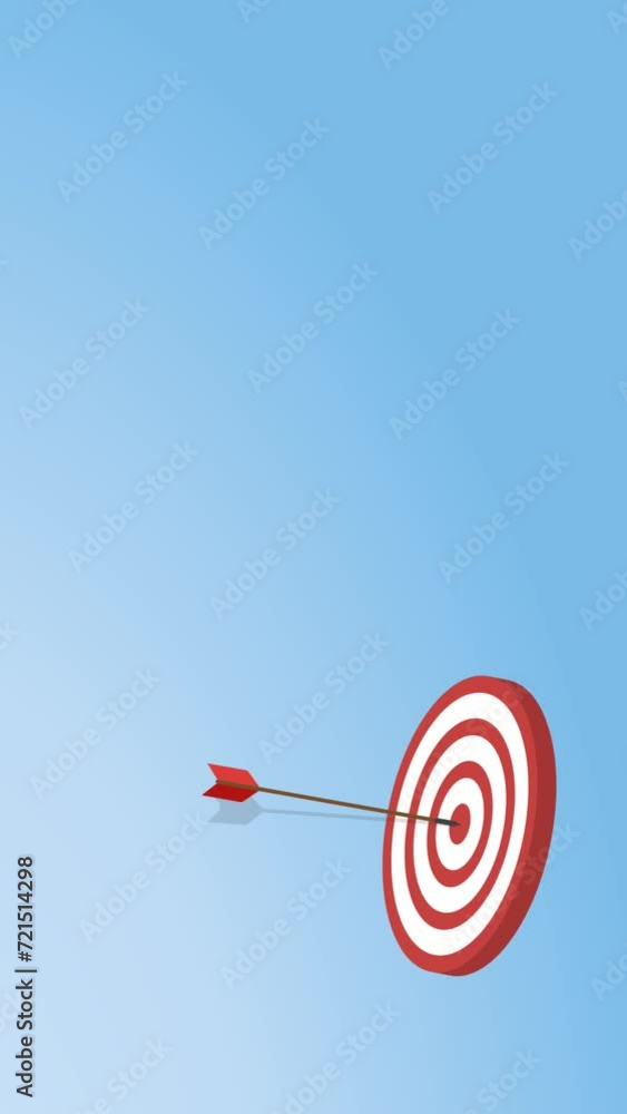 Business challenge failure and success concept. Arrow hitting center of target. Business challenge failure and success concept. Arrow hitting center of target.