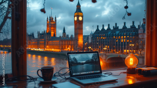 Laptop Mockup with Green Screen for Easy Screen Replacement for Product and Services and Presenation slides, chroma key replacement laptop screen
