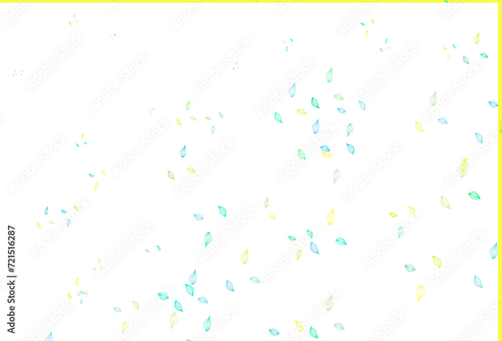 Light Green, Yellow vector doodle layout.