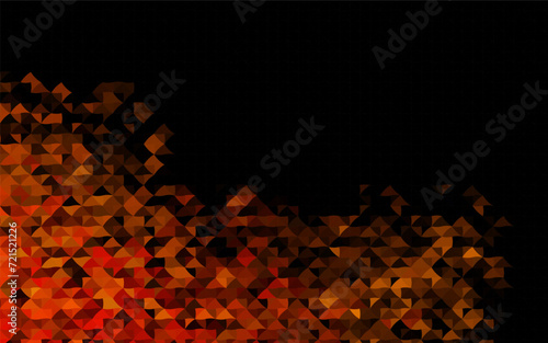 Dark Orange vector texture in triangular style. Abstract gradient illustration with triangles. Pattern for busines ad, booklets, leaflets