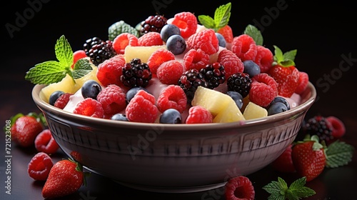 colorful fruit salad showcasing UHD Wallpaper