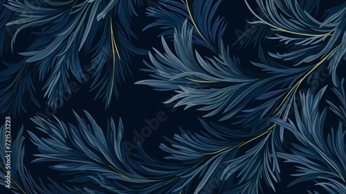 seamless background with coniferous branches pattern, coniferous, fir, 