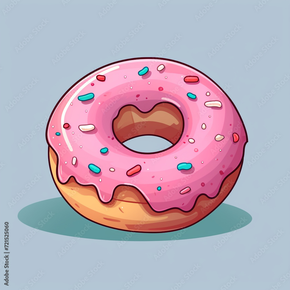 interesting circle sprite as skin for a mobile game, simple donut, minimalist flat artsyle сreated with Generative Ai interesting circle sprite as skin for a mobile game, simple donut, minimalist flat artsyle сreated with Generative Ai