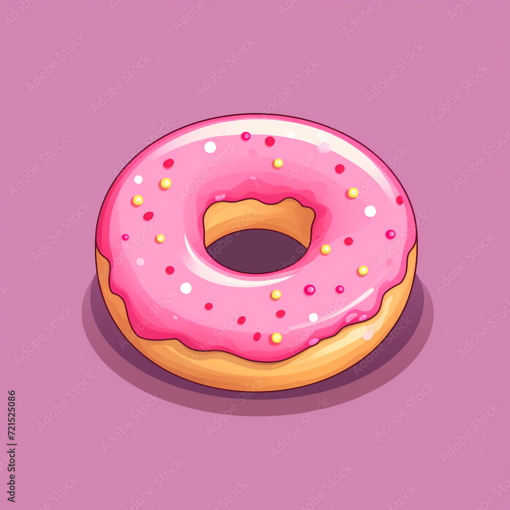 interesting circle sprite as skin for a mobile game, simple donut, minimalist flat artsyle сreated with Generative Ai interesting circle sprite as skin for a mobile game, simple donut, minimalist flat artsyle сreated with Generative Ai