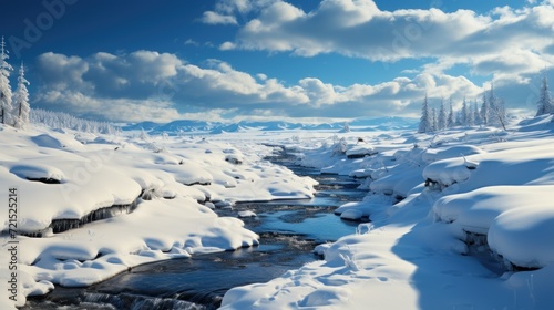 captivating winter landscape UHD Wallpaper