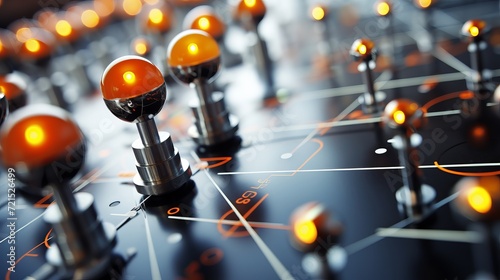 Cesium atoms demonstrating precise pulse generation in a scientific experiment setting photo