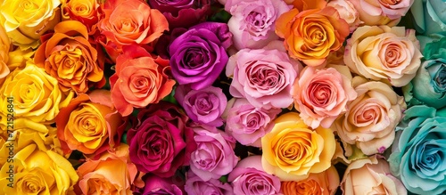 Vibrant Rose Blossoms in Different Shades of Colors  A Mesmerizing Display of Rose s Different Colors