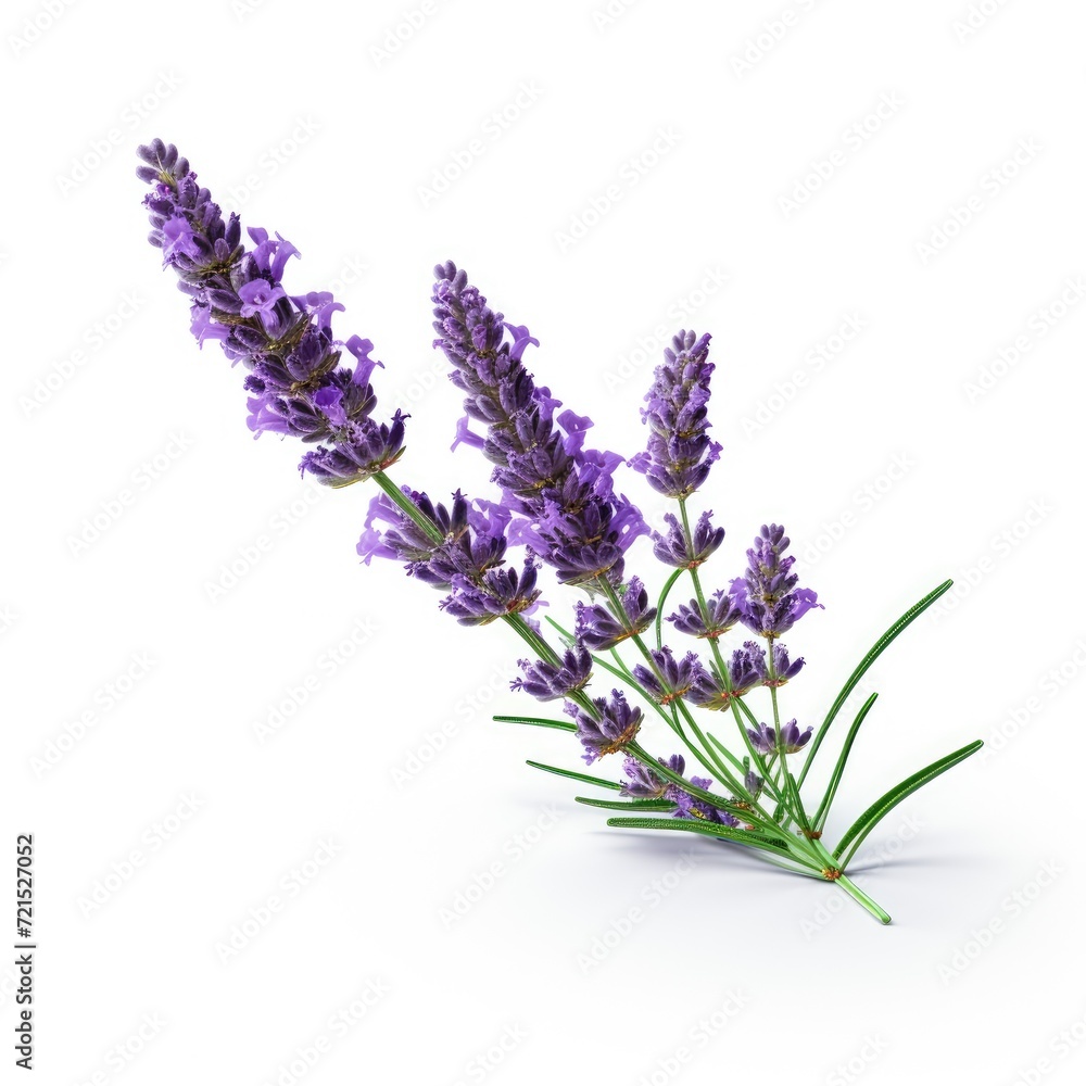 Obraz premium Photo of lavender flower isolated on white background