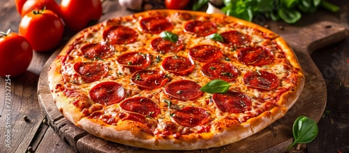 Sumptuous Pepperoni, Tangy Tomato, and Flavour-packed Pizza - A Pepperoni, Tomato, and Pizza Delight