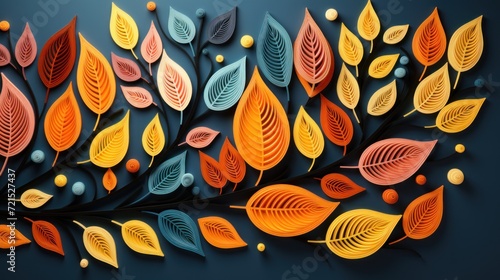 Abstract botanical art background vector UHD Wallpaper