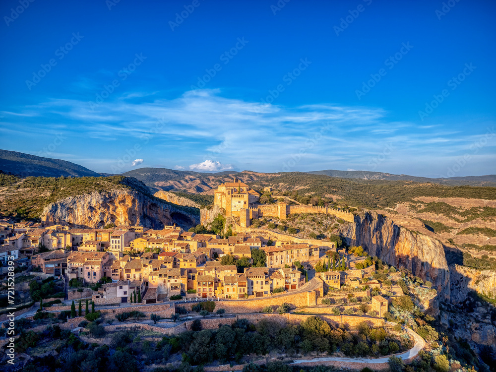 View from Alquezar one of the most beautiful towns of the country at Huesca province, Aragon, Spain.