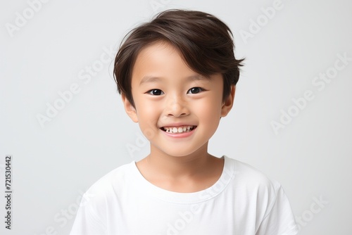 happy child on white background