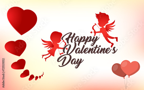 Happy Valentines Day Vector Illustration Design 