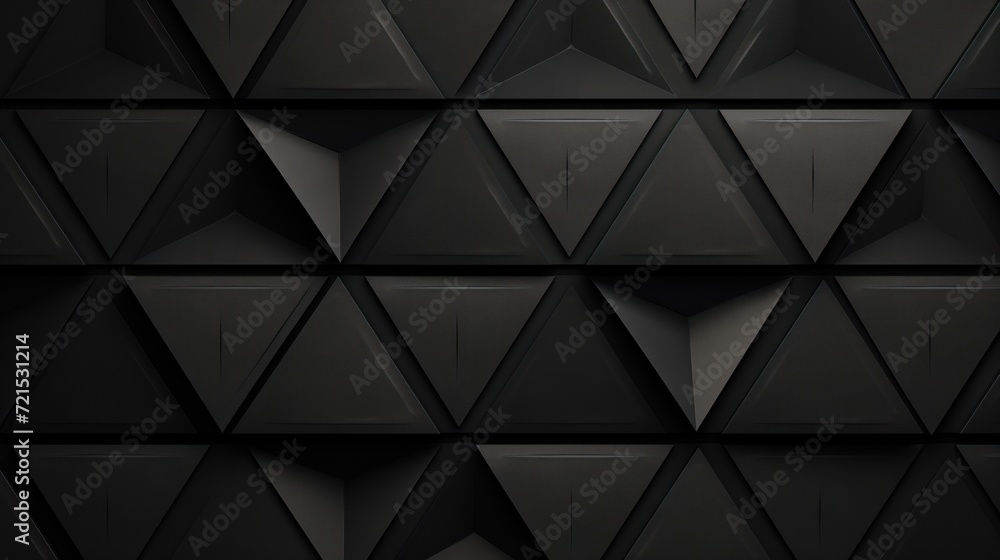 Obraz premium dark black abstract geometric background, luxury pattern texture