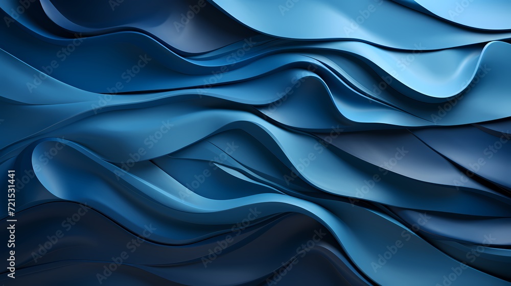 A deep blue solid color background